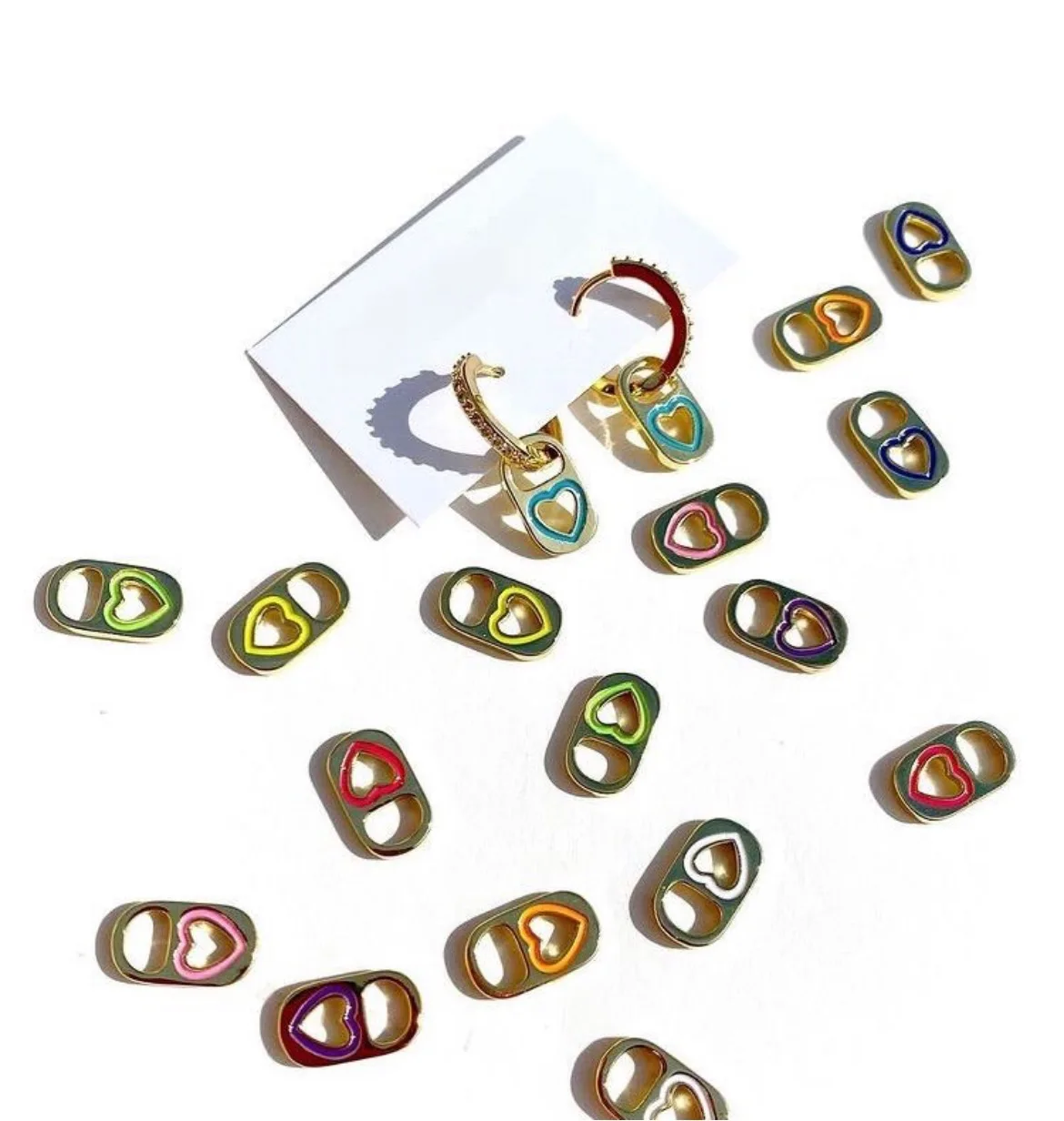Hot Selling earring with zip-top can and heart shaped ,Newest style colorful earring 18K CZ Zircon
Hot Selling earring with zip-top can and heart shaped ,Newest style colorful earring 18K CZ Zircon