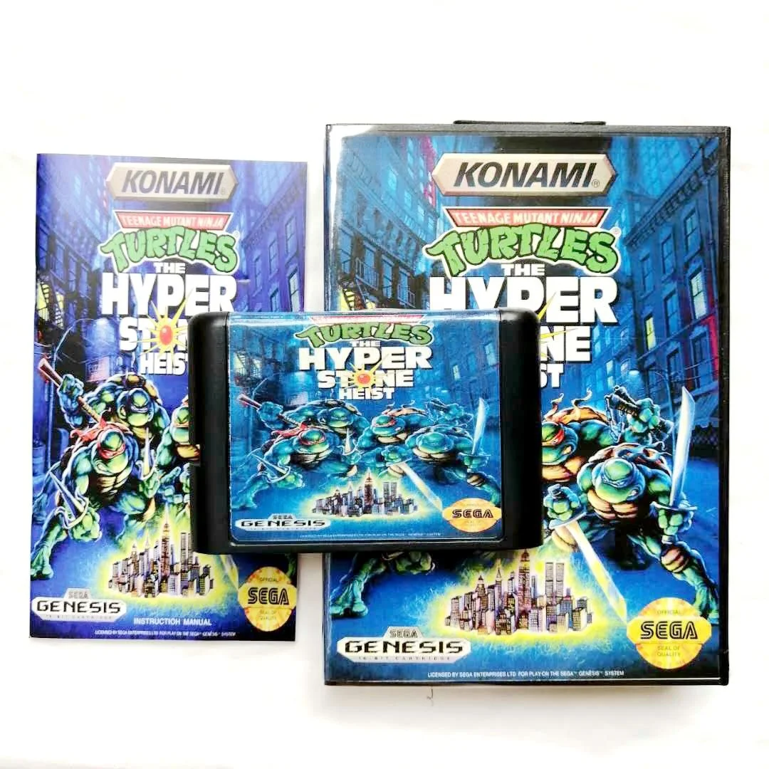 High Quality With Box and Instruction Book Mega Drive Turtle The Hyper Stone Heist 16 bit Card Game Cartridge for Sega, Multi colors
High Quality With Box and Instruction Book Mega Drive Turtle The Hyper Stone Heist 16 bit Card Game Cartridge for Sega, Multi colors