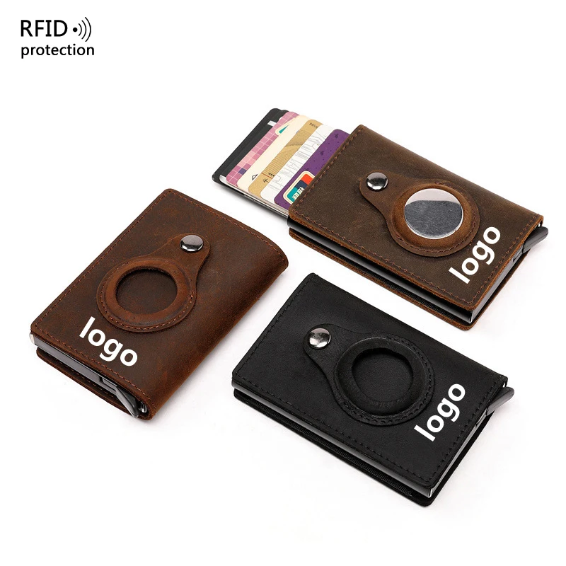 Applicable Airtag aluminum card holder rfid Wallet Genuine leather pop up card holder metal minimalist cowhide rfid men wallet
Applicable Airtag aluminum card holder rfid Wallet Genuine leather pop up card holder metal minimalist cowhide rfid men wallet