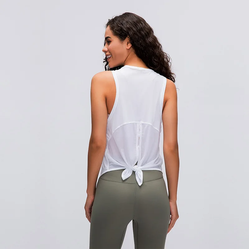 Womens Yoga Tops Athletic Gym Sports Shirts Sleeveless Breathable Workout Tank Top