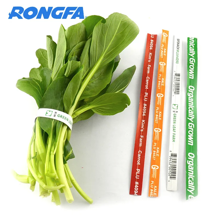 8" Organic Paper Vegetable Twist Tie/garden Fresh Vegetable Twist Ties