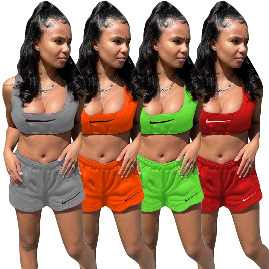 2021 Fashion Trendy Brand Logo Sets Womens Outfits Crop Top Two Piece Set Clothes Jogger 2 Piece Short Pants Set
2021 Fashion Trendy Brand Logo Sets Womens Outfits Crop Top Two Piece Set Clothes Jogger 2 Piece Short Pants Set
