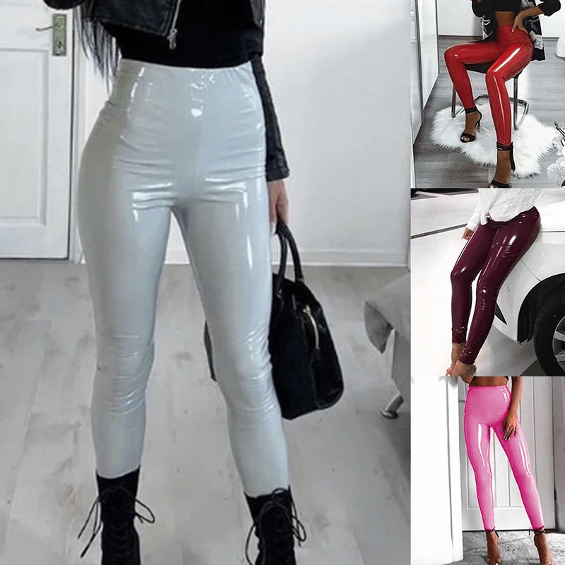 Fashion High-waist PU Leather Pants Pencil Pants Skinny Leggings Women Faux Leather Legging 2021 new arrivals, Red
Fashion High-waist PU Leather Pants Pencil Pants Skinny Leggings Women Faux Leather Legging 2021 new arrivals, Red