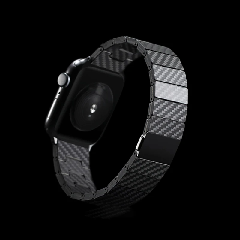 Carbon Fiber Design Band For Apple Watch 7 Strap 45mm 44mm 41mm 38mm Lightweight Link Bracelet For iWatch Series 7 6 SE 5 4 3, Black
Carbon Fiber Design Band For Apple Watch 7 Strap 45mm 44mm 41mm 38mm Lightweight Link Bracelet For iWatch Series 7 6 SE 5 4 3, Black