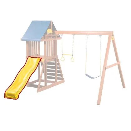 7' playground plastic slide