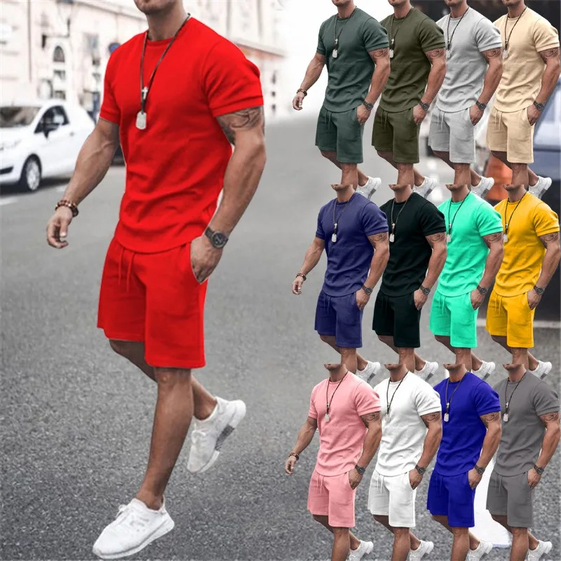 2022 summer crew neck casual short sleeve t shirt and short solid tracksuit custom logo men's 2 two piece summer men shorts sets
2022 summer crew neck casual short sleeve t shirt and short solid tracksuit custom logo men's 2 two piece summer men shorts sets