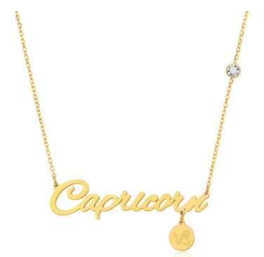 Gold plated Astrological Sign Necklace for Woman Zircon Micro Insert Stainless Steel Necklace
Gold plated Astrological Sign Necklace for Woman Zircon Micro Insert Stainless Steel Necklace