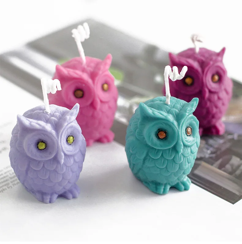Owls animal Silicone candle mould Handmade Soap Mold, White
Owls animal Silicone candle mould Handmade Soap Mold, White