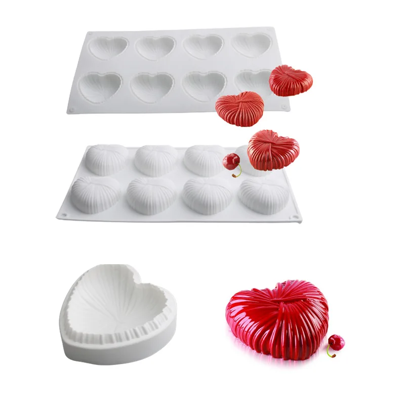 Big 8 cavities Knitting wool love silicone cake mold, White
Big 8 cavities Knitting wool love silicone cake mold, White