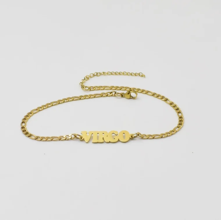 TRENDY luxury Simplicity Europe and America style Titanium steel gold plated letter anklets, Silver/gold
TRENDY luxury Simplicity Europe and America style Titanium steel gold plated letter anklets, Silver/gold