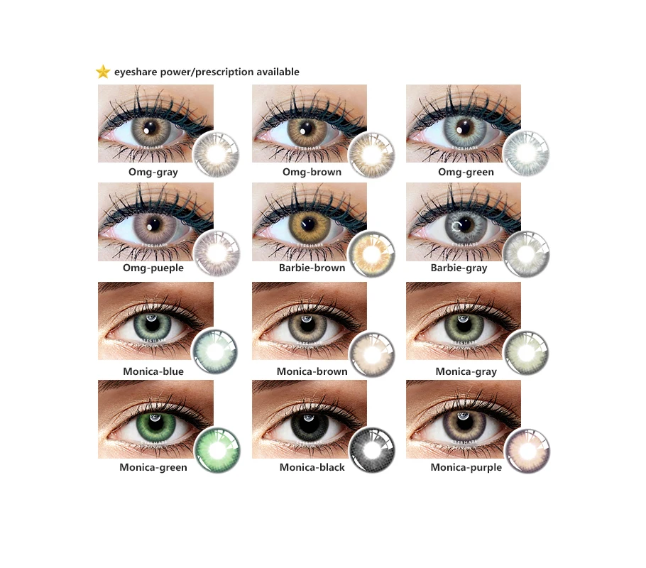 EYESHARE OMG Series Colored Contacts Lens Brown Color Contact Lenses Contacts Lenses for Eyes, 6color
EYESHARE OMG Series Colored Contacts Lens Brown Color Contact Lenses Contacts Lenses for Eyes, 6color