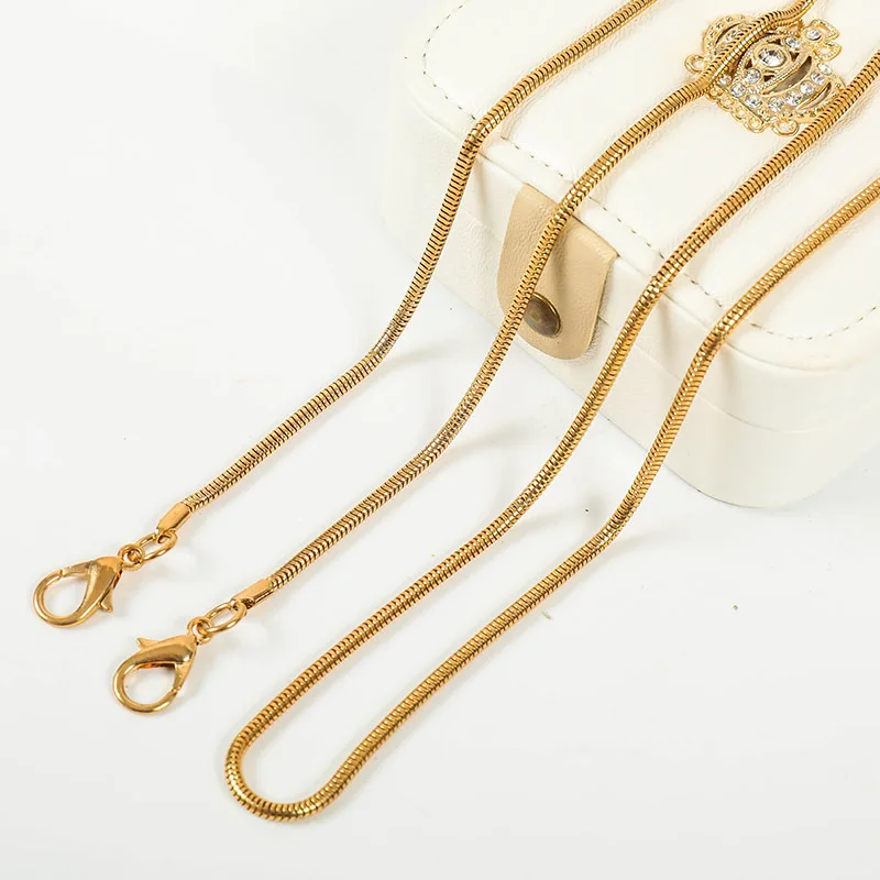 Olivia Not Fade 1.5mm Stainless Steel Women and Man Necklace Chains 18k Gold Plated Round Snake Chain Jewelry
Olivia Not Fade 1.5mm Stainless Steel Women and Man Necklace Chains 18k Gold Plated Round Snake Chain Jewelry