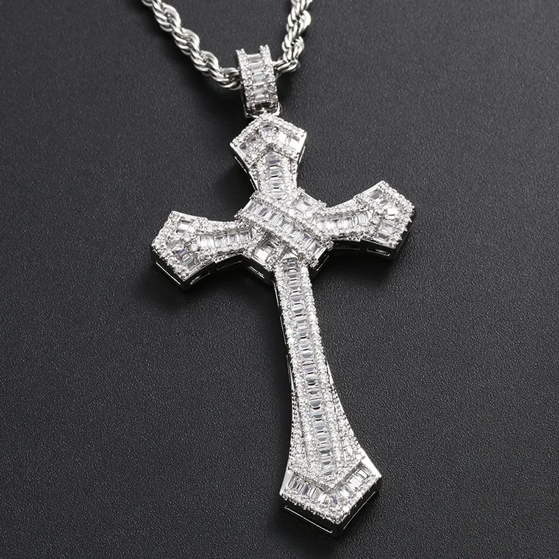 Hip Hop Man Unisex Cool Necklace Twist Chain Vacuum Plating Silver Cross Necklace, Colorful
Hip Hop Man Unisex Cool Necklace Twist Chain Vacuum Plating Silver Cross Necklace, Colorful