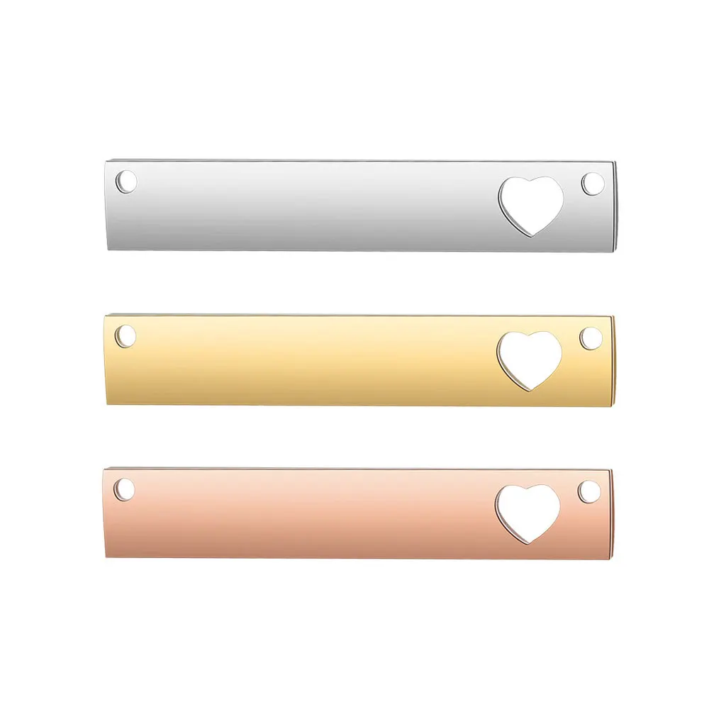 Hot Sale 3Pcs/Bag Stainless Steel Necklace Jewelry Making Accessories Hollow Heart Bar Connector
Hot Sale 3Pcs/Bag Stainless Steel Necklace Jewelry Making Accessories Hollow Heart Bar Connector