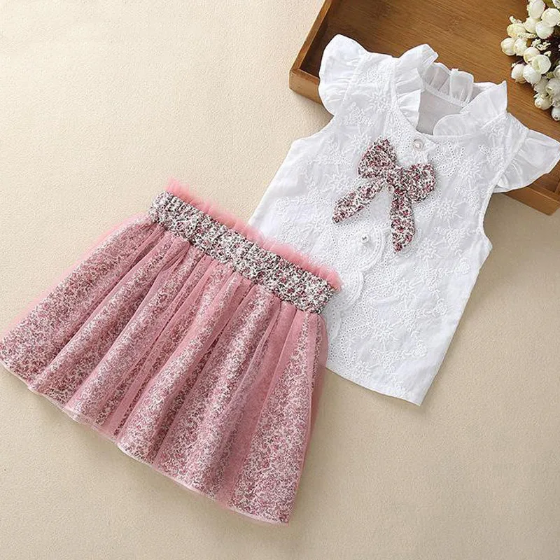 Girls Clothing Sets New Summer Sleeveless T-shirt+Print Bow Skirt for Kids Clothing Sets Baby Clothes Outfits, As pic
Girls Clothing Sets New Summer Sleeveless T-shirt+Print Bow Skirt for Kids Clothing Sets Baby Clothes Outfits, As pic