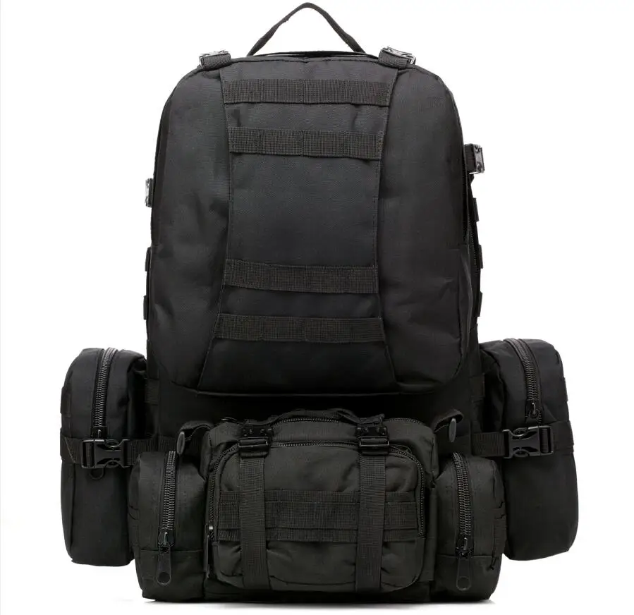 4 in 1 Camo Detachable Waterproof Tactical Military Polyester Backpack Outdoor Camping Hiking Backpack
4 in 1 Camo Detachable Waterproof Tactical Military Polyester Backpack Outdoor Camping Hiking Backpack