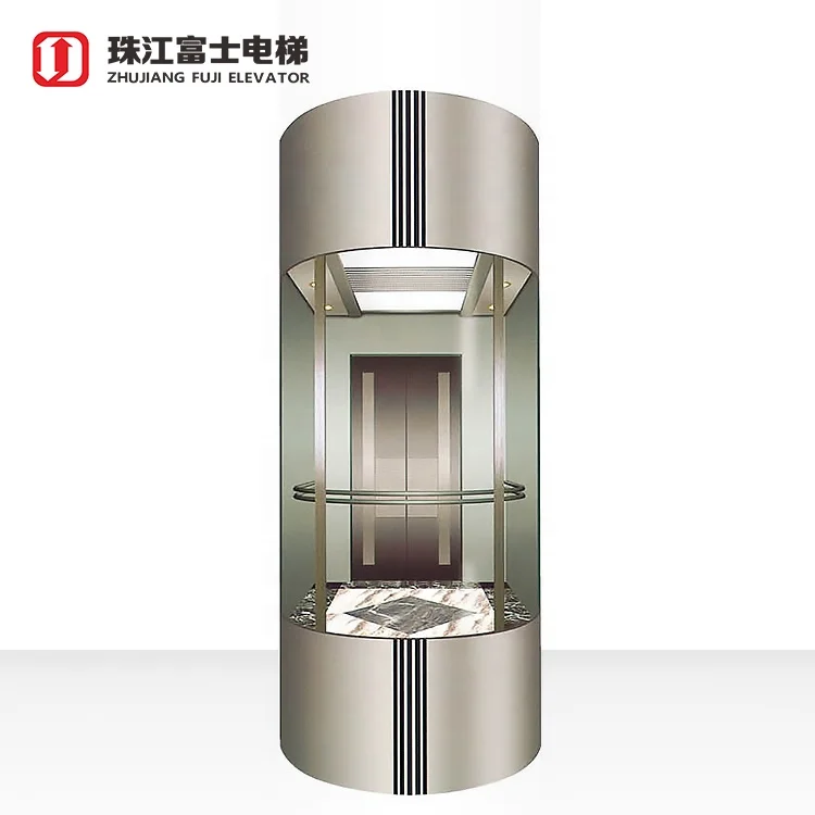 China high quality lift grass elevator 8 passenger elevator price sightseeing elevator