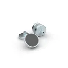 D32mm ferrite shallow pot magnets with threaded bush