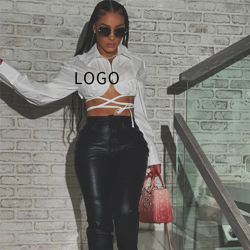 Women Summer Clothes 2021 Fashion Long Sleeve Crop Tops Party Club Bandage Shirt For Woman
Women Summer Clothes 2021 Fashion Long Sleeve Crop Tops Party Club Bandage Shirt For Woman