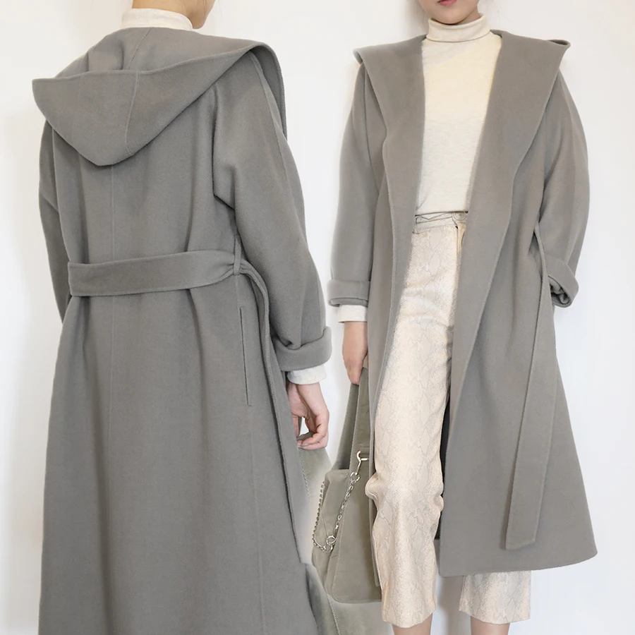 New Arrival 2021 Handmade Hooded Wool Coat Factory Wholesale Ladies Fashion Korean Winter Clothes For Women, Light grey or custom color
New Arrival 2021 Handmade Hooded Wool Coat Factory Wholesale Ladies Fashion Korean Winter Clothes For Women, Light grey or custom color