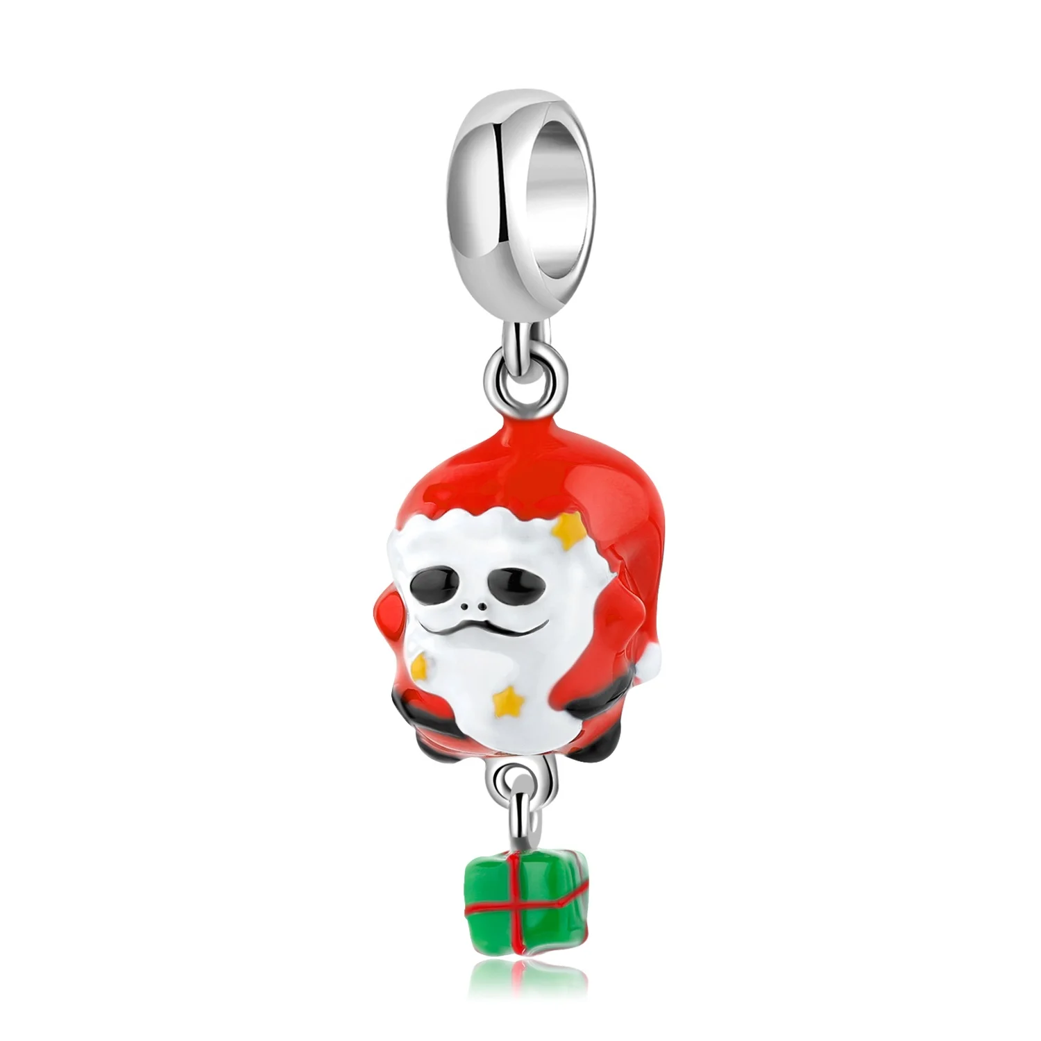 Christmas Gift 925 Sterling Silver Skull Santa Claus Charm Pendant Enamel Bead Suitable for Ladies DIY Jewelry Making Bracelet
Christmas Gift 925 Sterling Silver Skull Santa Claus Charm Pendant Enamel Bead Suitable for Ladies DIY Jewelry Making Bracelet