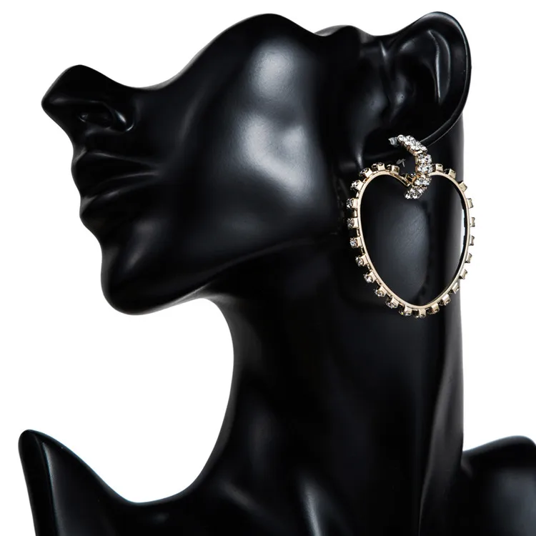 New Diamond Heart-Shaped Simple Fashion Atmosphere Love Popular Net Red Earrings Female Temperament All-Match Earrings, Picture shows
New Diamond Heart-Shaped Simple Fashion Atmosphere Love Popular Net Red Earrings Female Temperament All-Match Earrings, Picture shows
