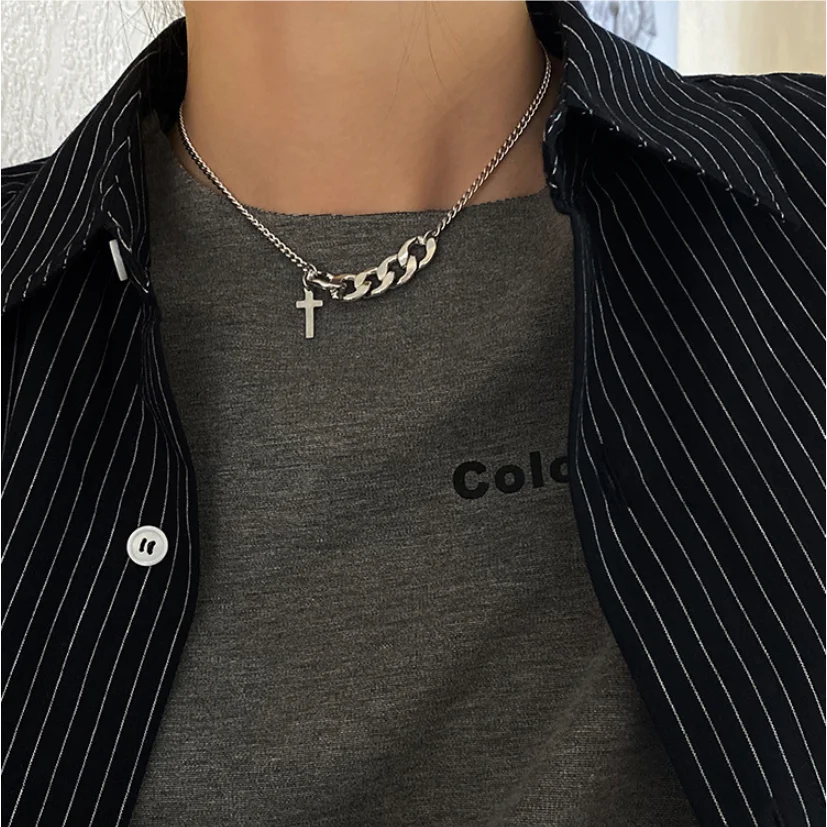 New Fashion Fine Jewelry stainless steel vintage Minimalism Cross Thick Necklaces For Women and Men, Gold
New Fashion Fine Jewelry stainless steel vintage Minimalism Cross Thick Necklaces For Women and Men, Gold