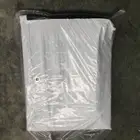 good quality low prices pe tarpaulin pe fabric double white color with six black bands