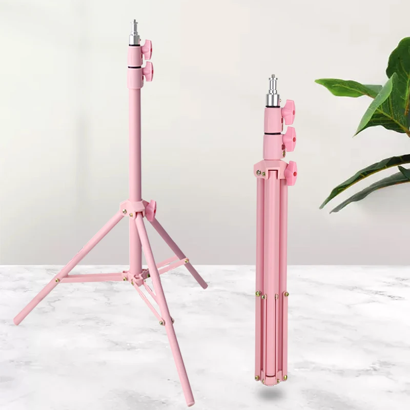 XINTAN 1.4m pink Tripod Light Stand base de lampara for live streaming ring light stand pink tripod phone stand
XINTAN 1.4m pink Tripod Light Stand base de lampara for live streaming ring light stand pink tripod phone stand