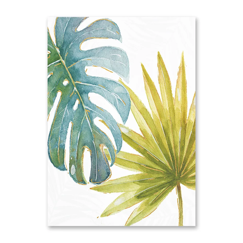 Tropical Plant Leaves Wall Art 100% Cotton Canvas Painting Nordic Poster Minimalist Wall Pictures For Living Room Decor
Tropical Plant Leaves Wall Art 100% Cotton Canvas Painting Nordic Poster Minimalist Wall Pictures For Living Room Decor
