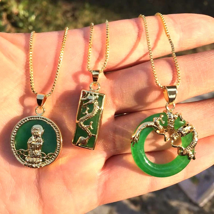 jialin jewelry Charms Natural Crystal Gemstone Malaysian gold green Jade agate chinese lucky dragon bar necklace jewelry
jialin jewelry Charms Natural Crystal Gemstone Malaysian gold green Jade agate chinese lucky dragon bar necklace jewelry