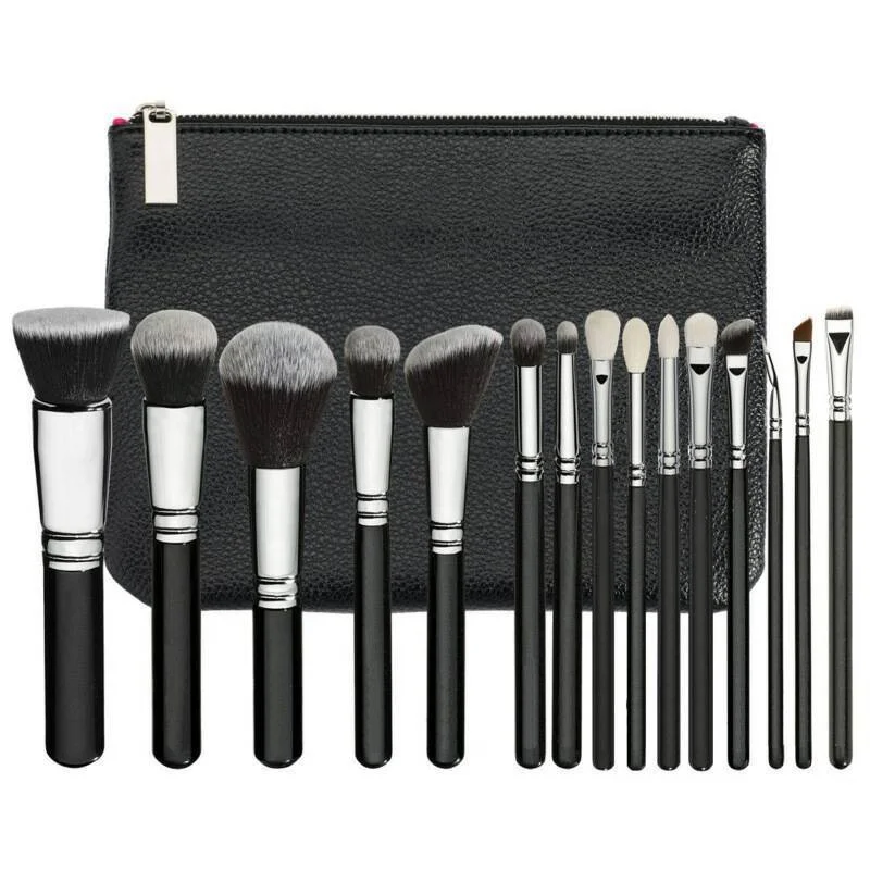 Lote De Maquillaje Make Up Makeup Brush Set Tools Kit 15 Pcs Wood Handle Black Wholesale Cosmetic Beauty Accessories With Case
Lote De Maquillaje Make Up Makeup Brush Set Tools Kit 15 Pcs Wood Handle Black Wholesale Cosmetic Beauty Accessories With Case