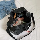 2020 portable waterproof sports personalized custom logo leather duffle business suit travel bag