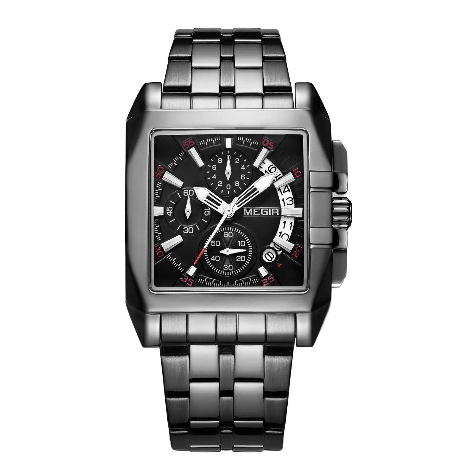 MEGIR 2018 stainless steel Watch Men square shape reloj sport watch business OEM ODM luxury wristwatch mens
MEGIR 2018 stainless steel Watch Men square shape reloj sport watch business OEM ODM luxury wristwatch mens