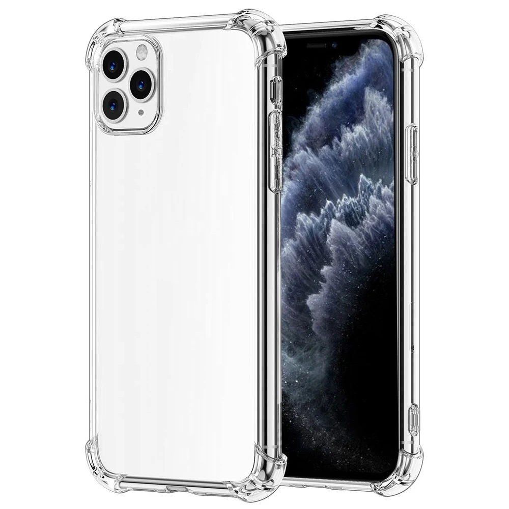Reinforced corner air cushion crystal transparent TPU phone case for iPhone 12 pro max clear case, High clear
Reinforced corner air cushion crystal transparent TPU phone case for iPhone 12 pro max clear case, High clear