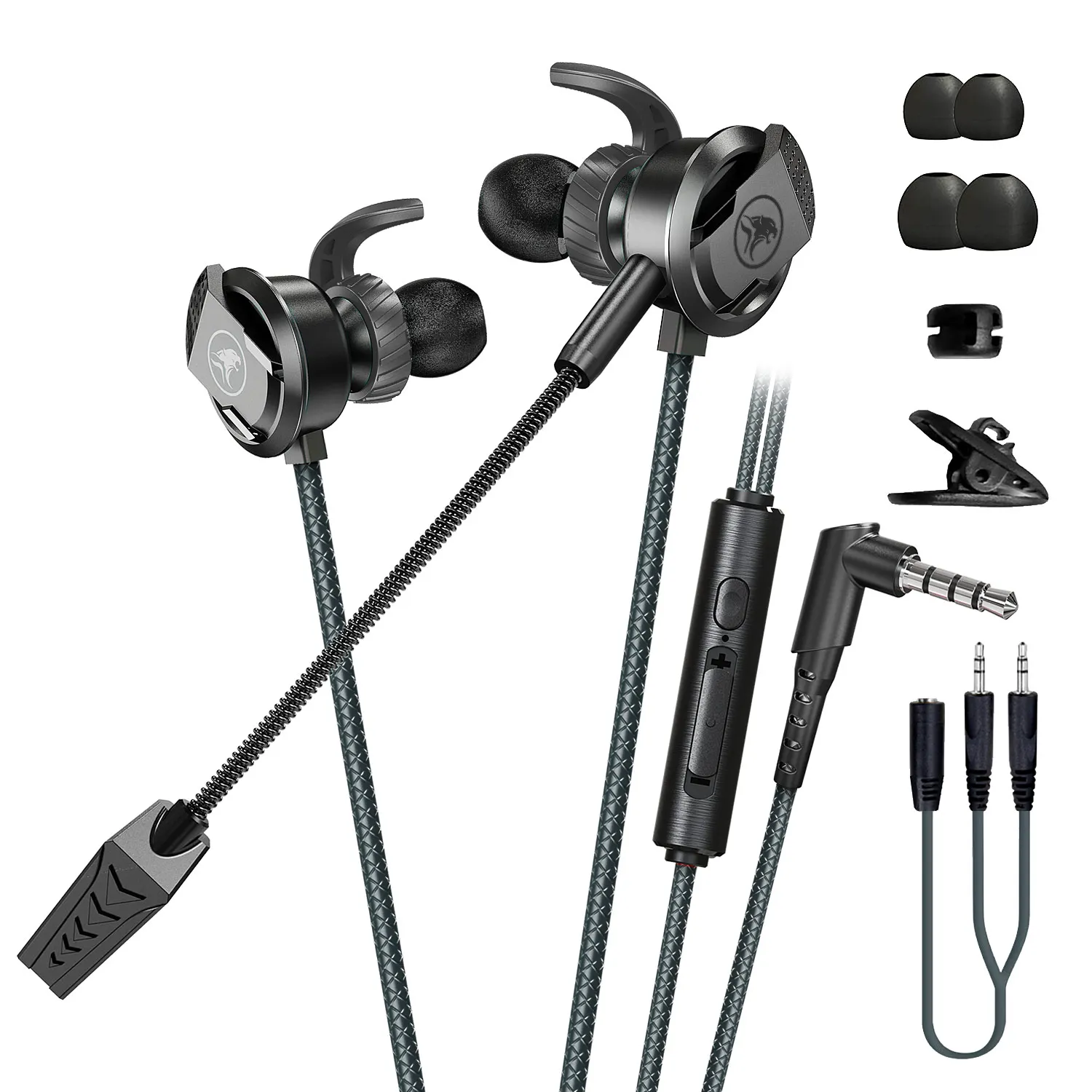 xMOWI Gaming Earbud with Microphone Noise Isolating in-Ear E-Sport Wired Earbud Powerful Bass, Earphones Headset with Mic
xMOWI Gaming Earbud with Microphone Noise Isolating in-Ear E-Sport Wired Earbud Powerful Bass, Earphones Headset with Mic