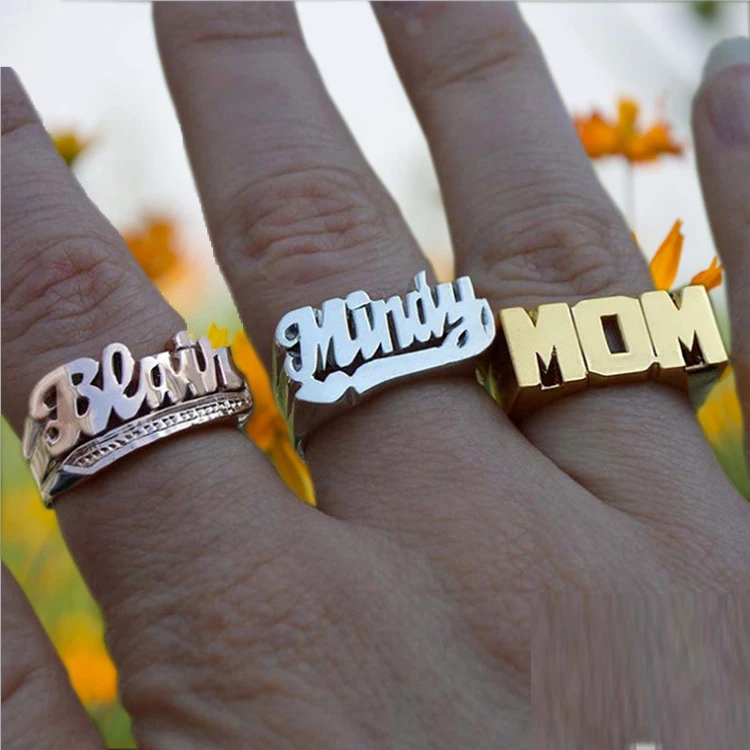 Custom Nameplate Ring Free Size Personalized Spiral Style Customizable 2 Name Couple Rings
Custom Nameplate Ring Free Size Personalized Spiral Style Customizable 2 Name Couple Rings