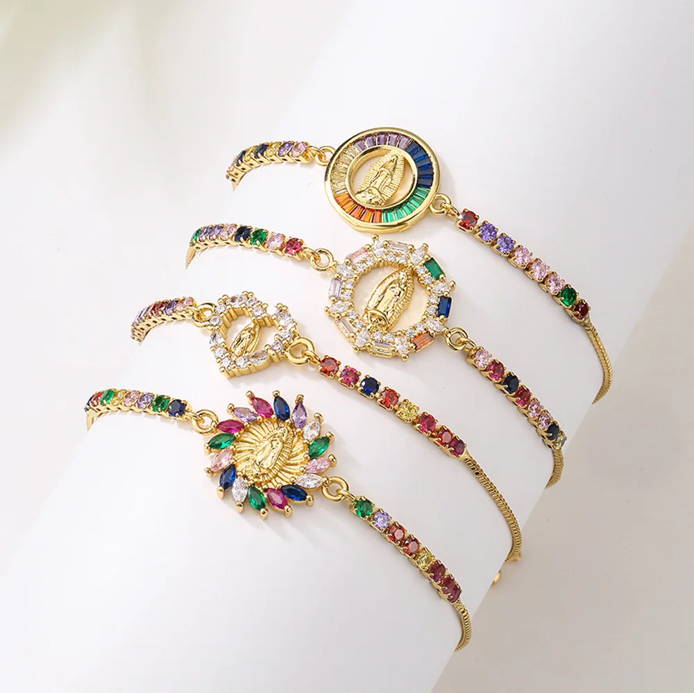 Gold Plated Virgin Mary Saint Benedict Saint Jude Bracelet Rosary Handmade CZ Bracelets Charms for Bracelets Bulk
Gold Plated Virgin Mary Saint Benedict Saint Jude Bracelet Rosary Handmade CZ Bracelets Charms for Bracelets Bulk