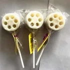 yogurt lotus root shape hard texture lollipop candy producter