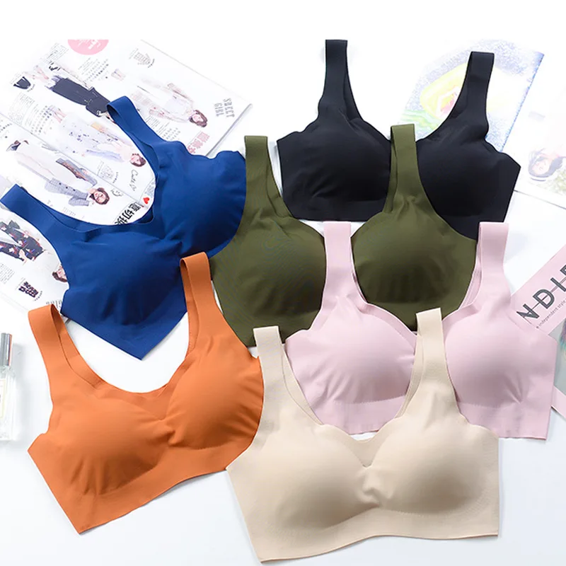 Thai latex underwear Women Seamless Bra thin wire free Comfort Contour Push Up Yoga wireless bra padded
Thai latex underwear Women Seamless Bra thin wire free Comfort Contour Push Up Yoga wireless bra padded
