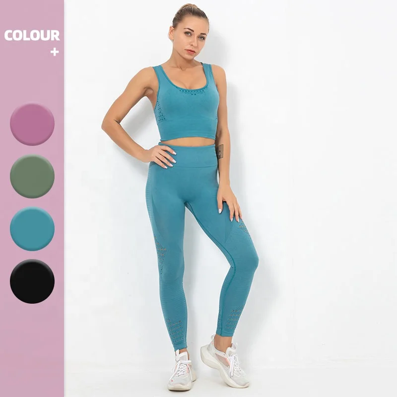 Cross Back Gym Women Yoga Set High Support Seamless Sports Bra Legging Activewear Set Fitness, 4 colors
Cross Back Gym Women Yoga Set High Support Seamless Sports Bra Legging Activewear Set Fitness, 4 colors