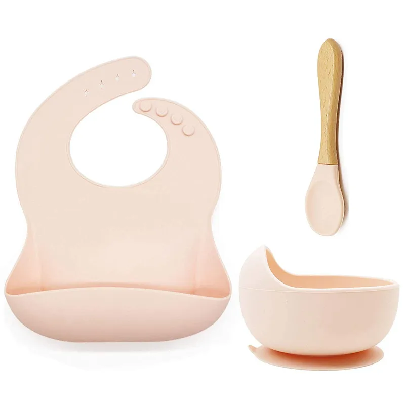 customized 3pack kids toddler soft spoon suction training bowl food dishes bib silicon baby feeding set tableware, Multi
customized 3pack kids toddler soft spoon suction training bowl food dishes bib silicon baby feeding set tableware, Multi