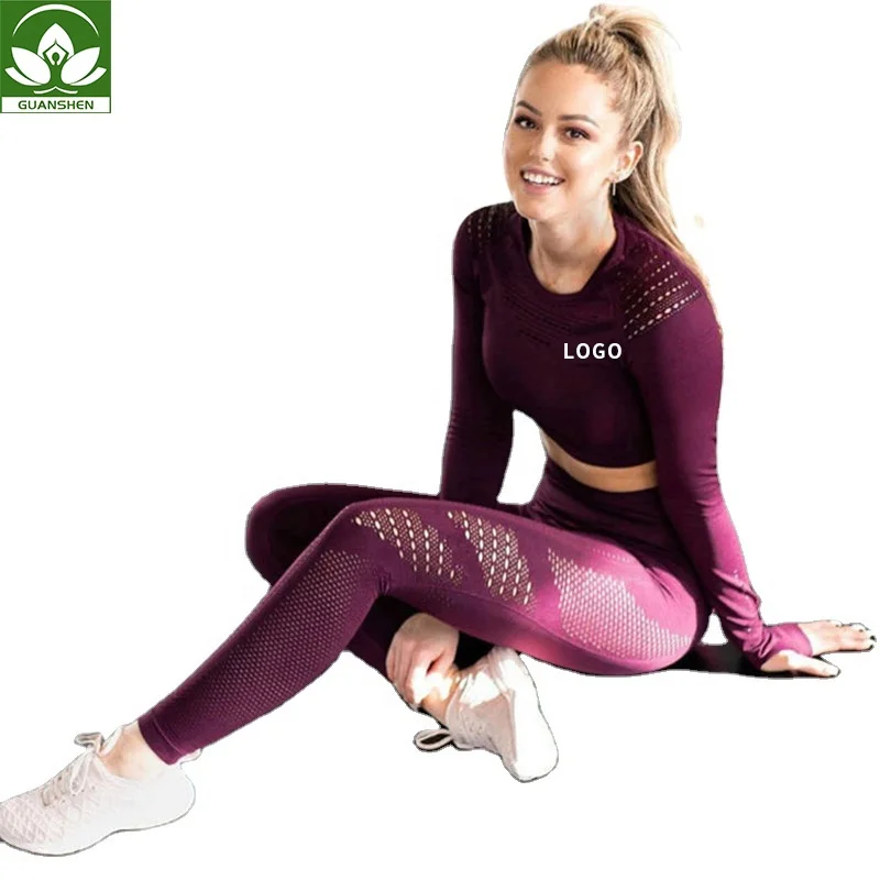 Hot Sale Yoga Wear Long Sleeve Seamless Sports Crop Top And Leggings Custom Logo Gym Wear Women
Hot Sale Yoga Wear Long Sleeve Seamless Sports Crop Top And Leggings Custom Logo Gym Wear Women
