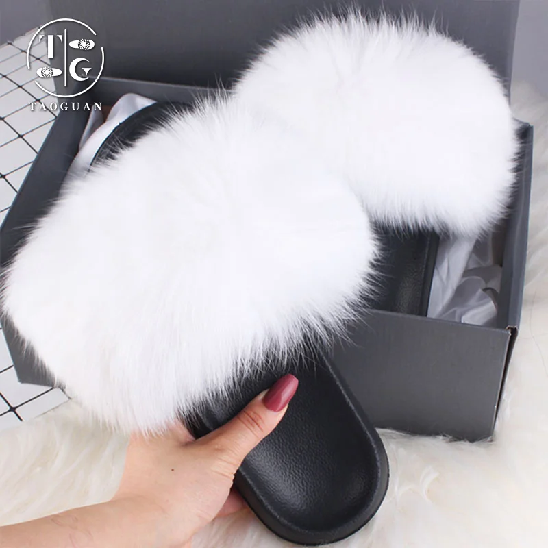Wholesale Quick Furry Designer Plush Ladies Real Fox Slippers Quality Drop Shipping Fur Slides For Women, Customized color
Wholesale Quick Furry Designer Plush Ladies Real Fox Slippers Quality Drop Shipping Fur Slides For Women, Customized color