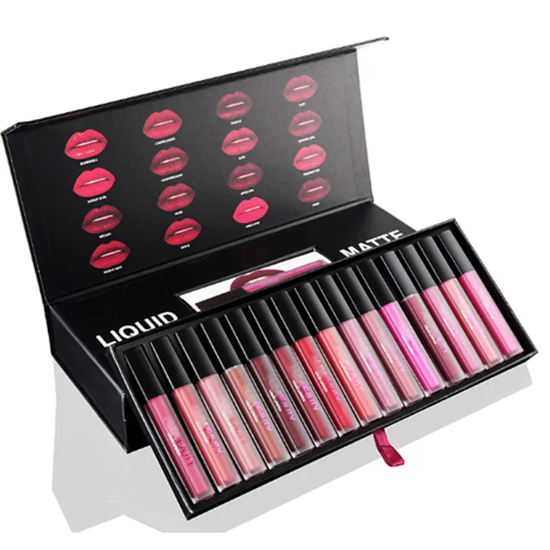 Hot Selling Make Up Set Waterproof High Pigment 16 Colors Matte Liquid Lipstick for Girls, 16 colors in one box
Hot Selling Make Up Set Waterproof High Pigment 16 Colors Matte Liquid Lipstick for Girls, 16 colors in one box