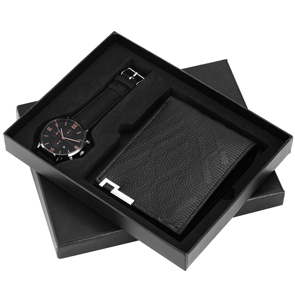 2021 high quality father husband exquisite gift packaging 2pcs set wallet leather bands quartz box watches
2021 high quality father husband exquisite gift packaging 2pcs set wallet leather bands quartz box watches