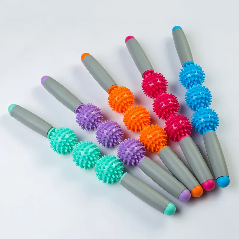 New Yoga Health Fitness Hedgehog Ball Neck Leg Hand Muscle Massage Stick, Blue;purple;rose red;green;orange;pink
New Yoga Health Fitness Hedgehog Ball Neck Leg Hand Muscle Massage Stick, Blue;purple;rose red;green;orange;pink
