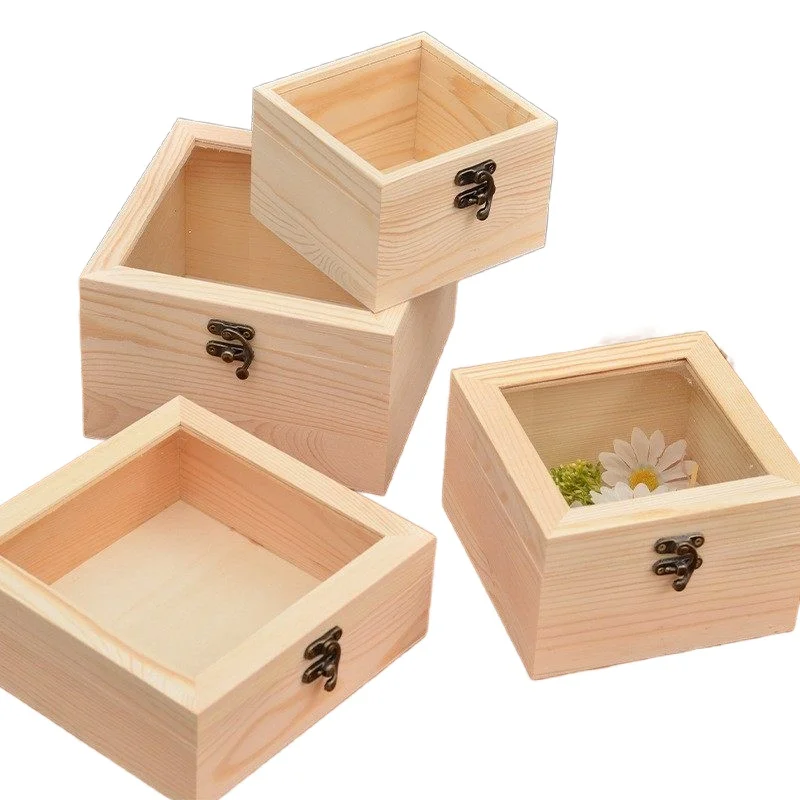Natural wooden rectangular storage box with glass cover wood gift jewelry packing box
Natural wooden rectangular storage box with glass cover wood gift jewelry packing box