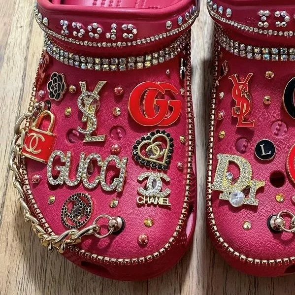 Custom Designer Accessories Luxury Metal Food Letter Rhinestone Bling PVC Kids Lace bracelet Shoe Charms For Croc, Picture
Custom Designer Accessories Luxury Metal Food Letter Rhinestone Bling PVC Kids Lace bracelet Shoe Charms For Croc, Picture