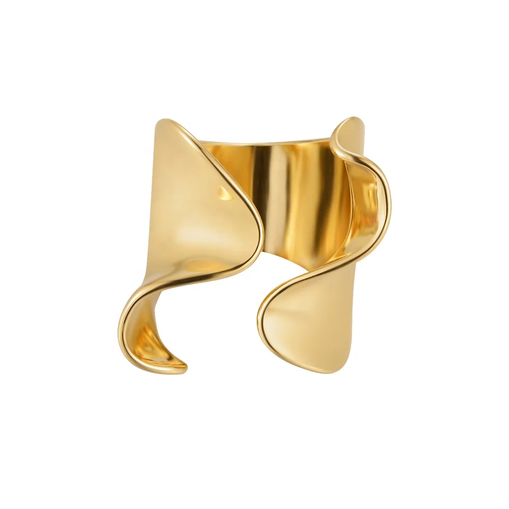 Original Design 18K Gold Plated Brass Jewelry New In Rings For Women Open Ruffle Ring Mujer HipHop Gift Rings R224174
Original Design 18K Gold Plated Brass Jewelry New In Rings For Women Open Ruffle Ring Mujer HipHop Gift Rings R224174